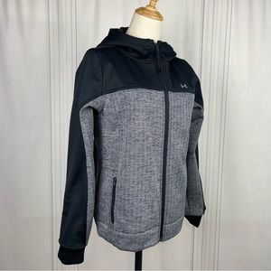 Under Armour Coldgear Herringbone Jacket - Black/White - Women's Small